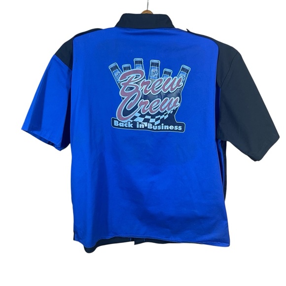 Brew Crew Men’s/ Unisex Button Up Double Sided Graphic Collared Shirt Size 2XL - Picture 4 of 7